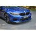 Накладка сплиттер на передний бампер на BMW M5 F90